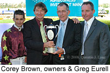 Corey Brown, owners & Greg Eurell (15472 bytes)
